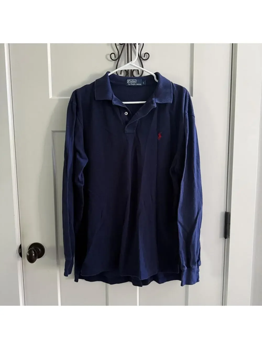 🐎 Polo Ralph Lauren Navy Long Sleeve Polo